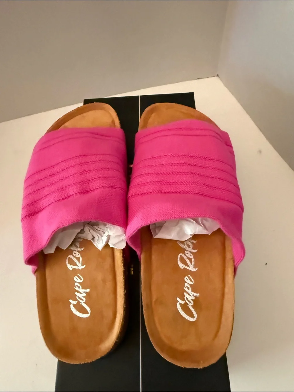 Cape Robbin Calida Women’s Size 6.5 Pink Slide Sandals Slip-Ons NEW